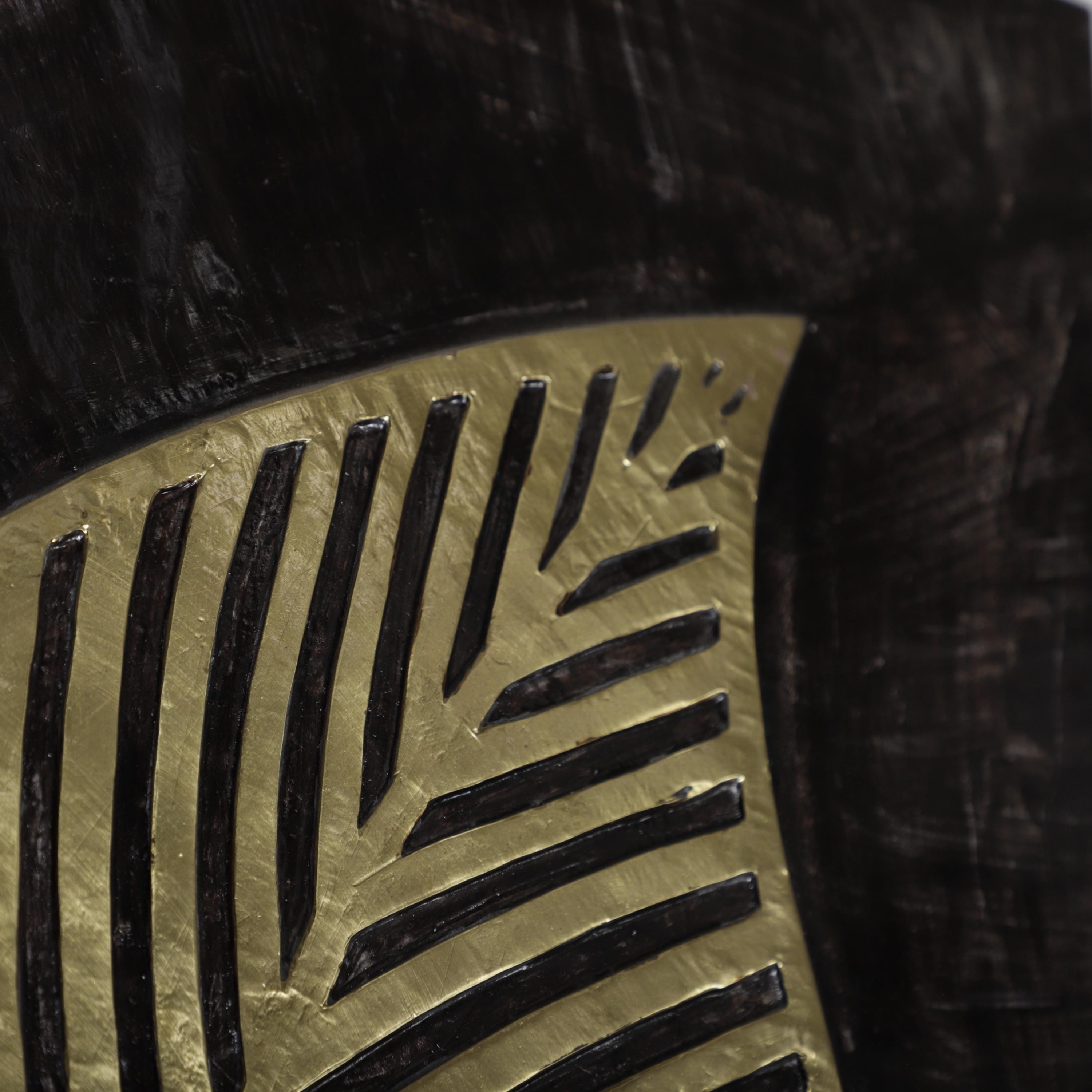 Handcrafted Moroccan Brass Wall Art – Leaf Design