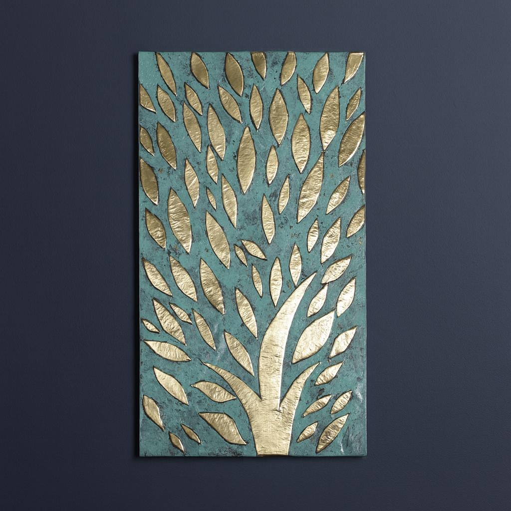 Tree of Life Brass Wall Art – Handmade Moroccan Design