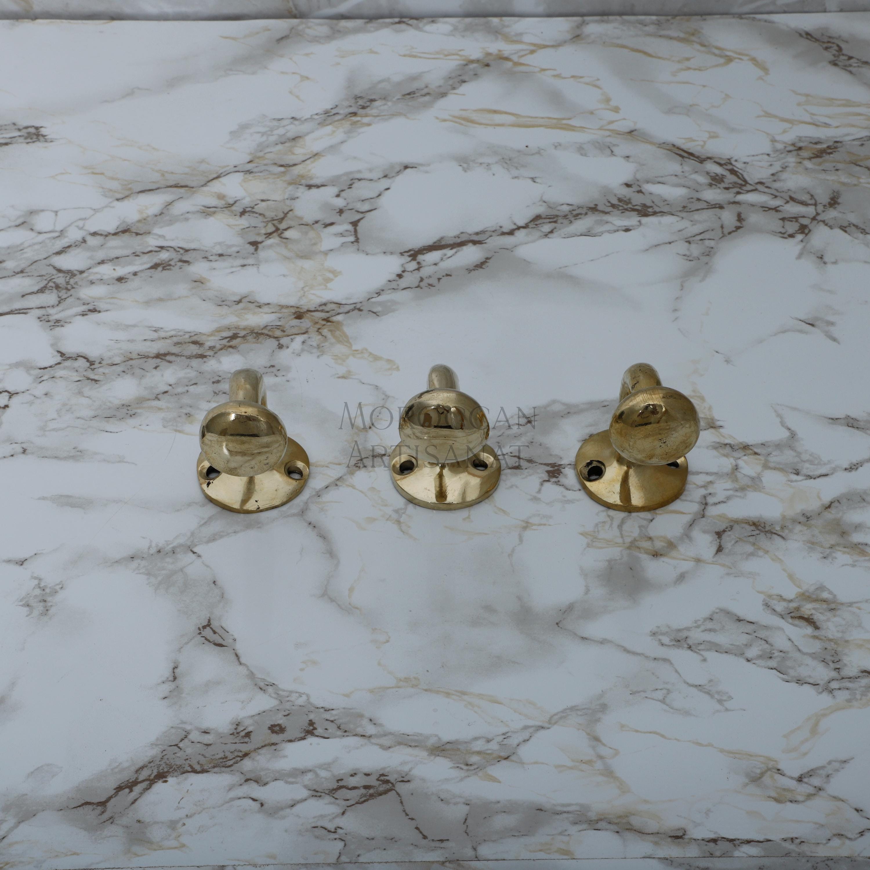 Handmade Brass Wall Hook – Unlacquered Solid Brass