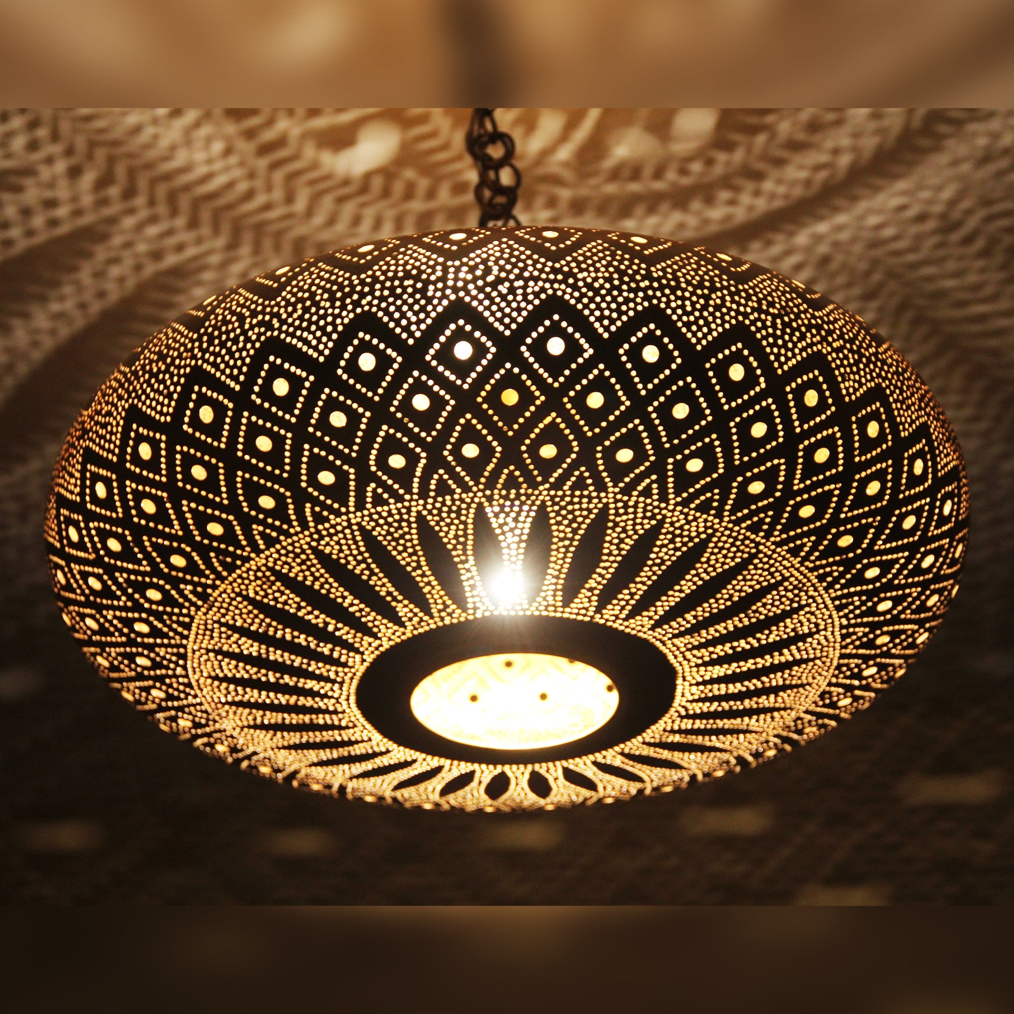 Moroccan Brass Pendant Light
