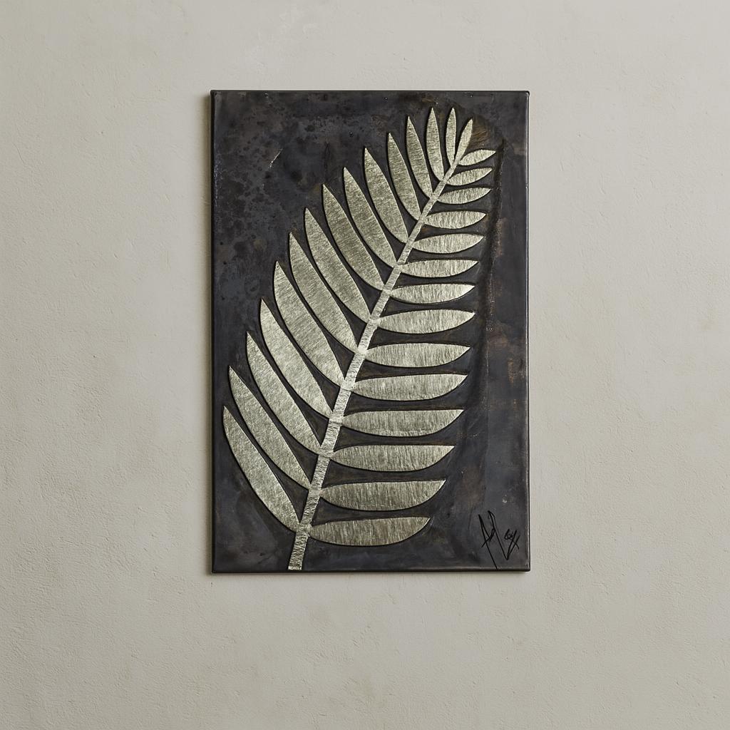 Handmade Brass Leaf Wall Art – Modern Botanical Decor