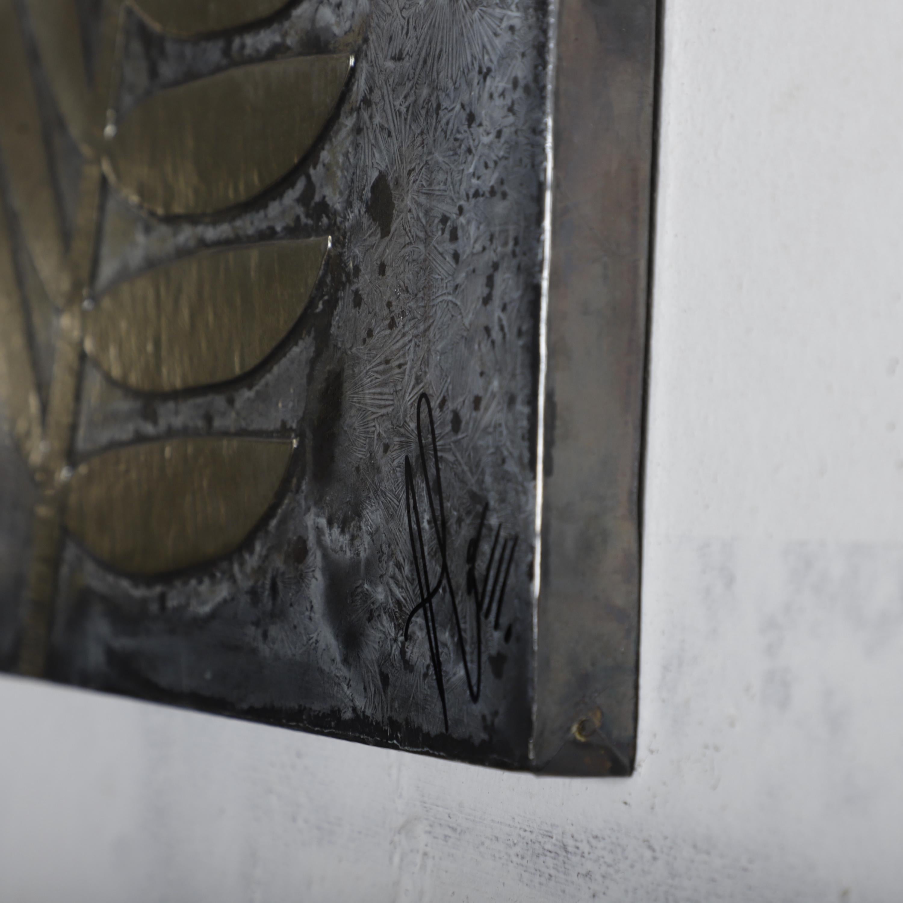 Handmade Brass Leaf Wall Art – Modern Botanical Decor