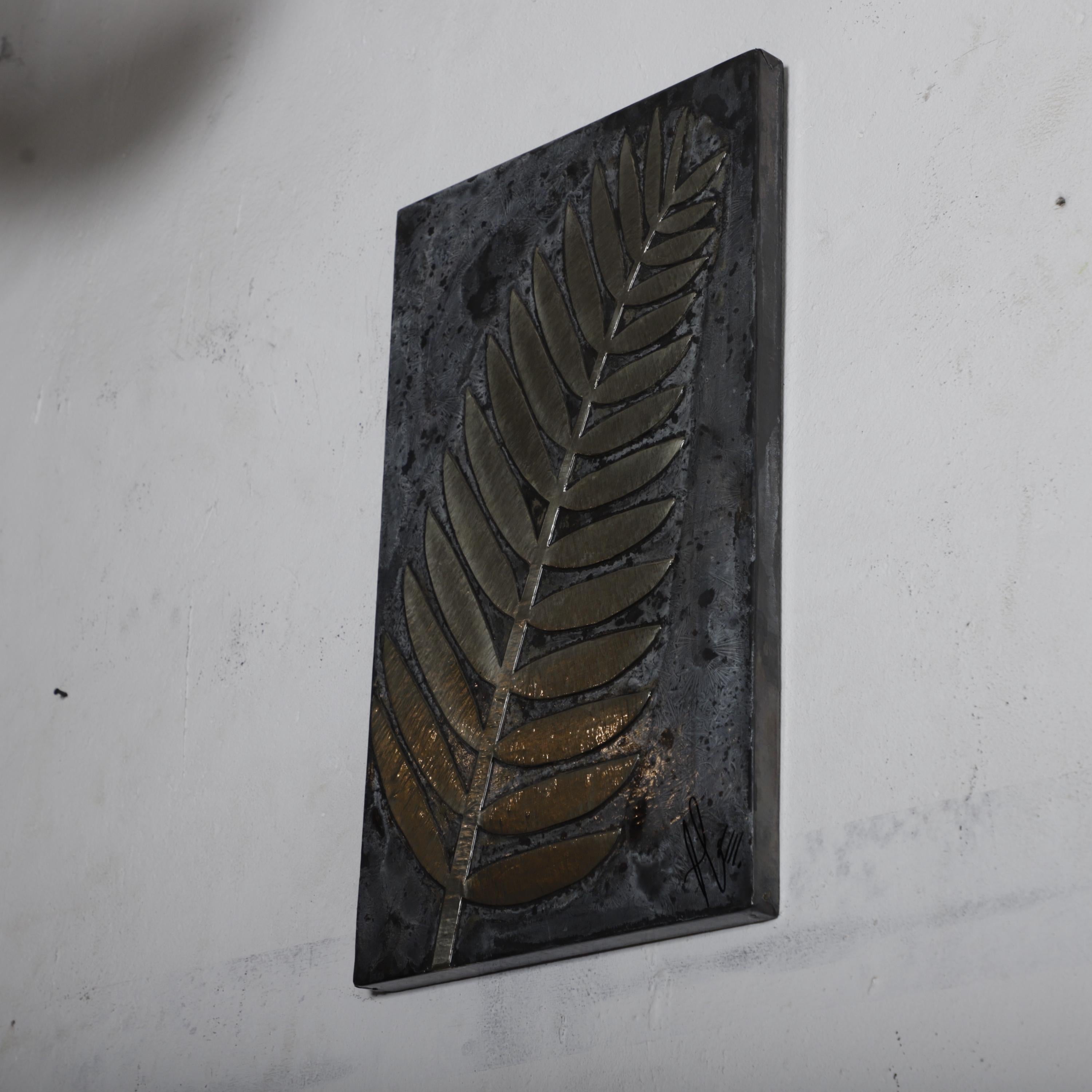 Handmade Brass Leaf Wall Art – Modern Botanical Decor