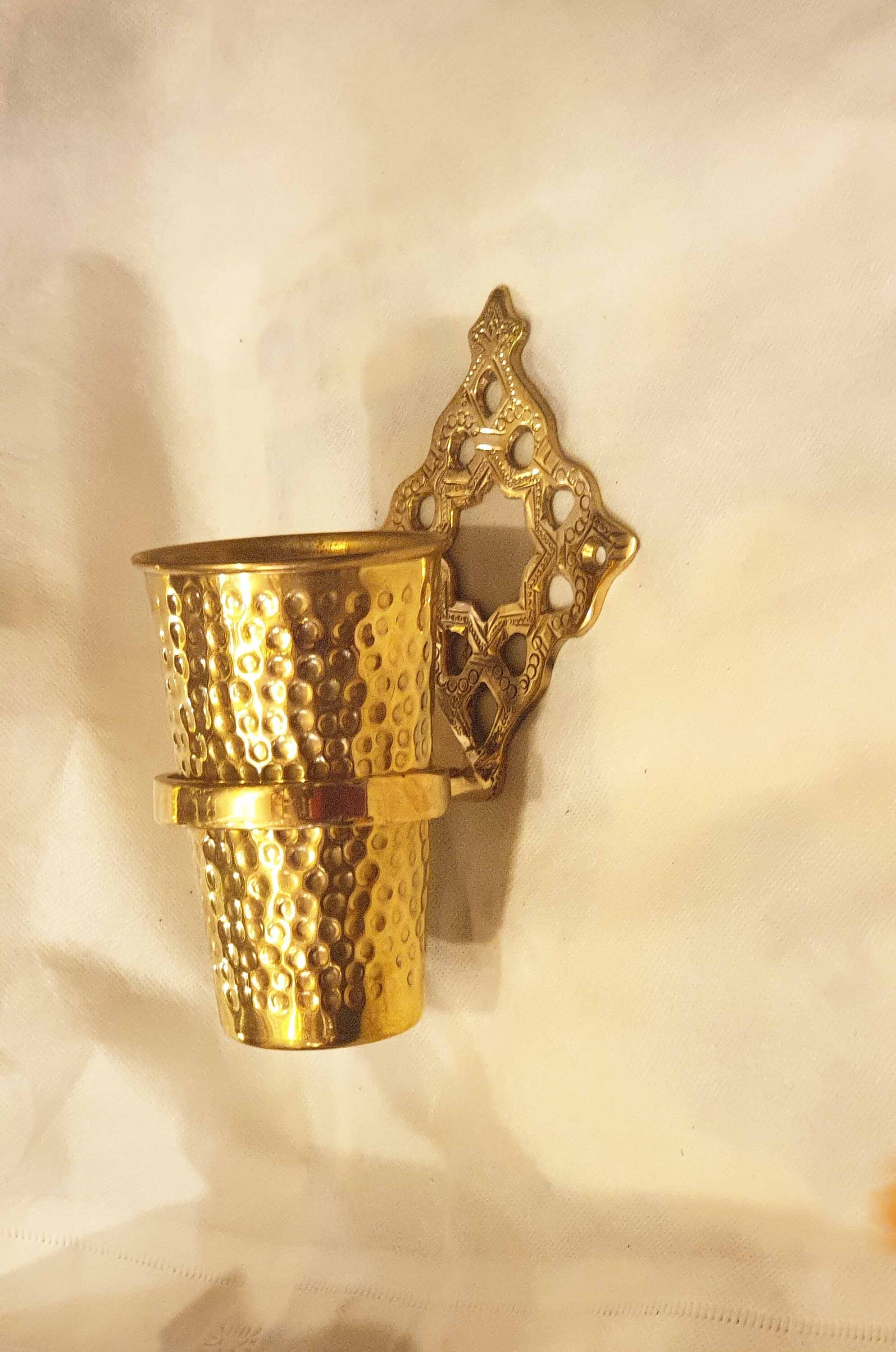 Brass Wall Toothbrush Holder Cup