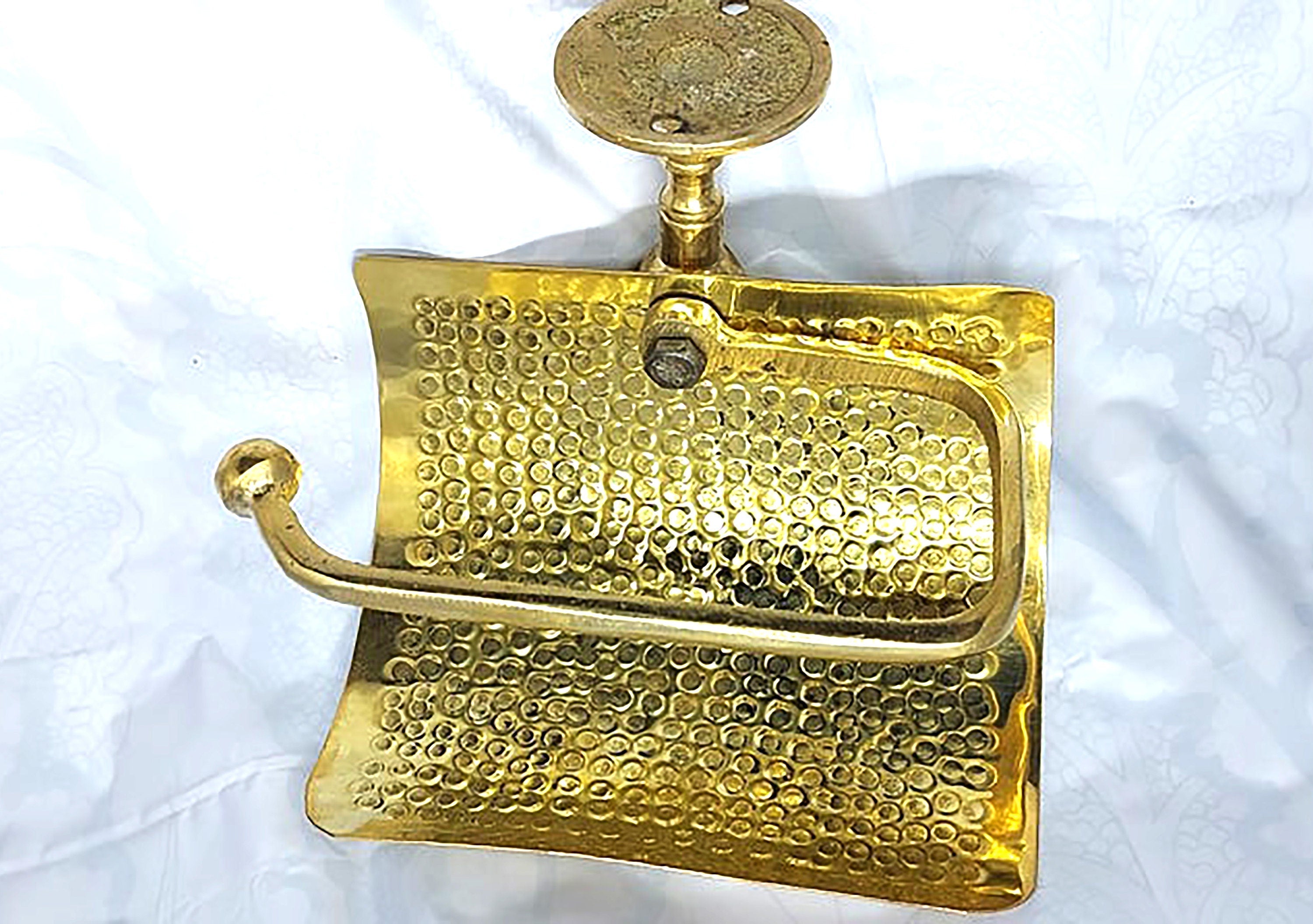 Handmade Brass Paper Holder – Wall Mounted Vintage Style