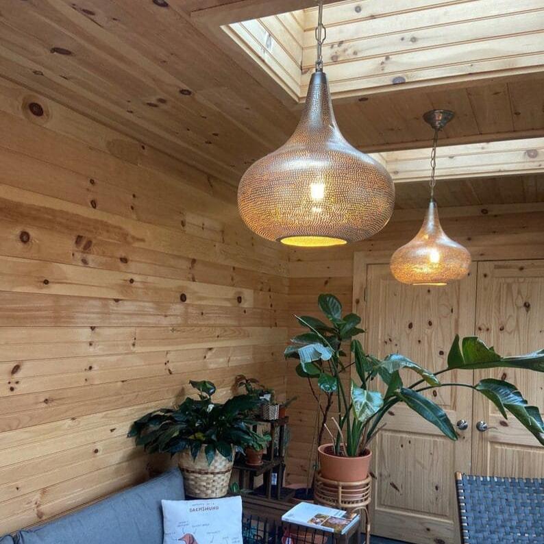 Handmade Moroccan Brass Pendant Light