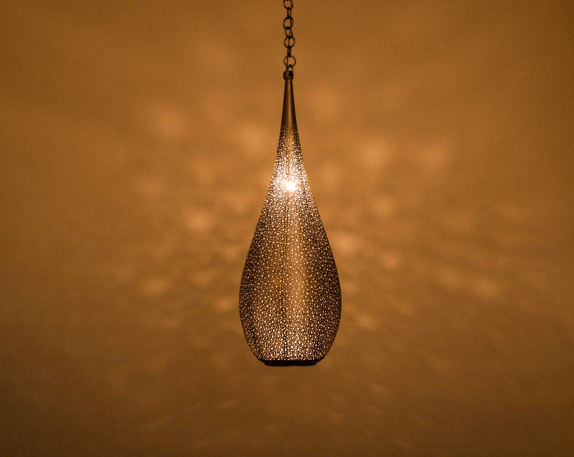Handcrafted Moroccan Brass Pendant Light