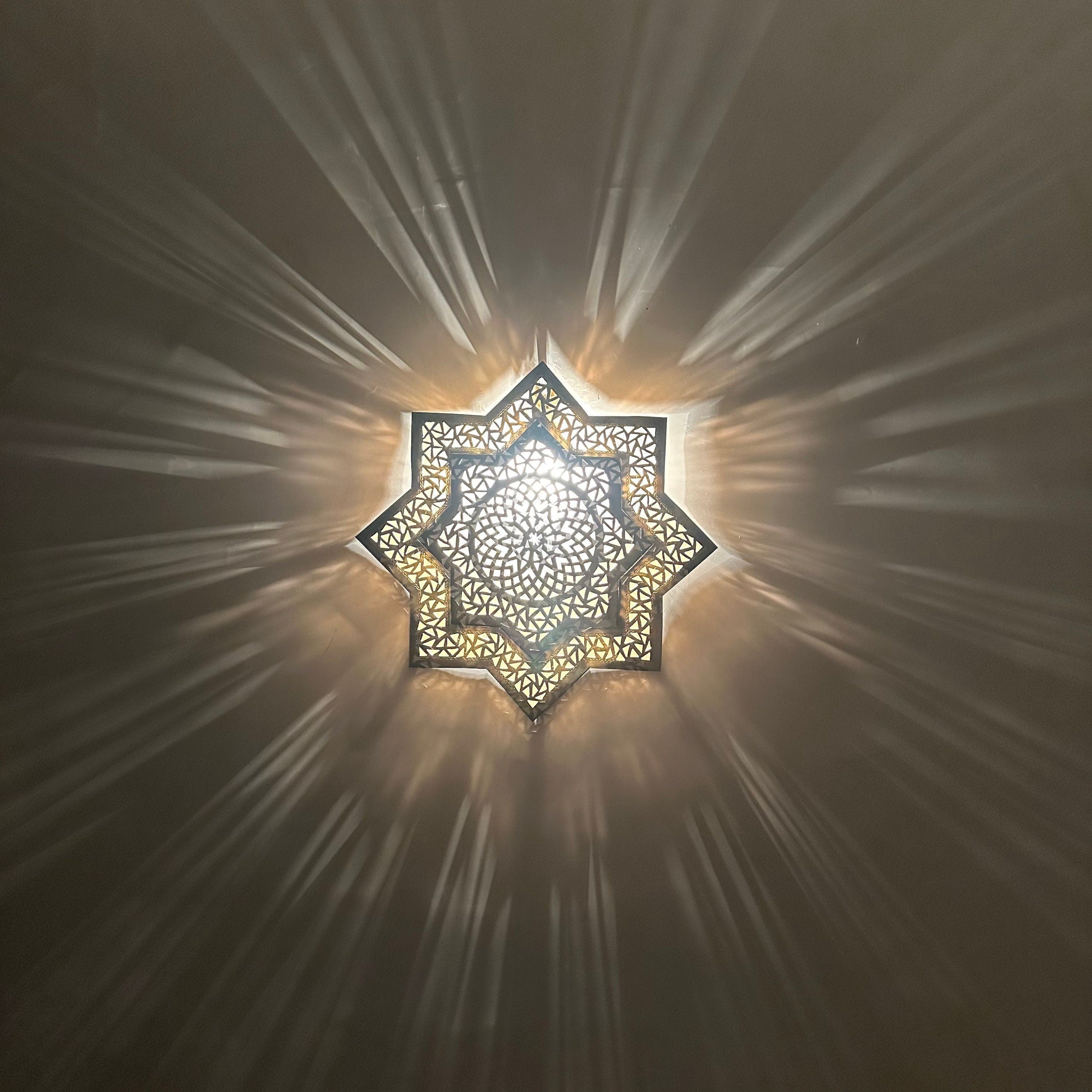 Moroccan Brass Sconce Lighting