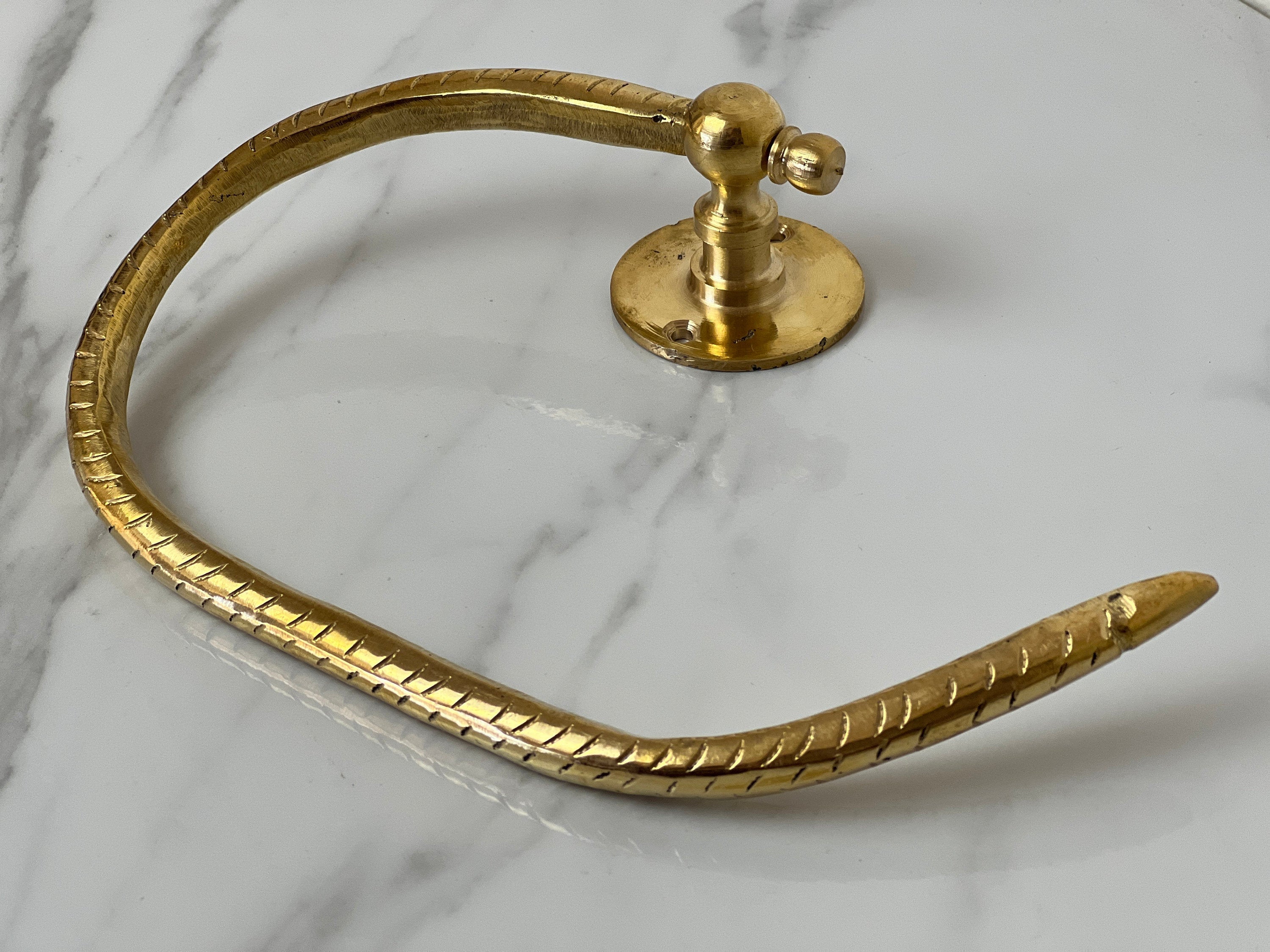 Brass Toilet Paper Holder – Handcrafted Bathroom Fixture