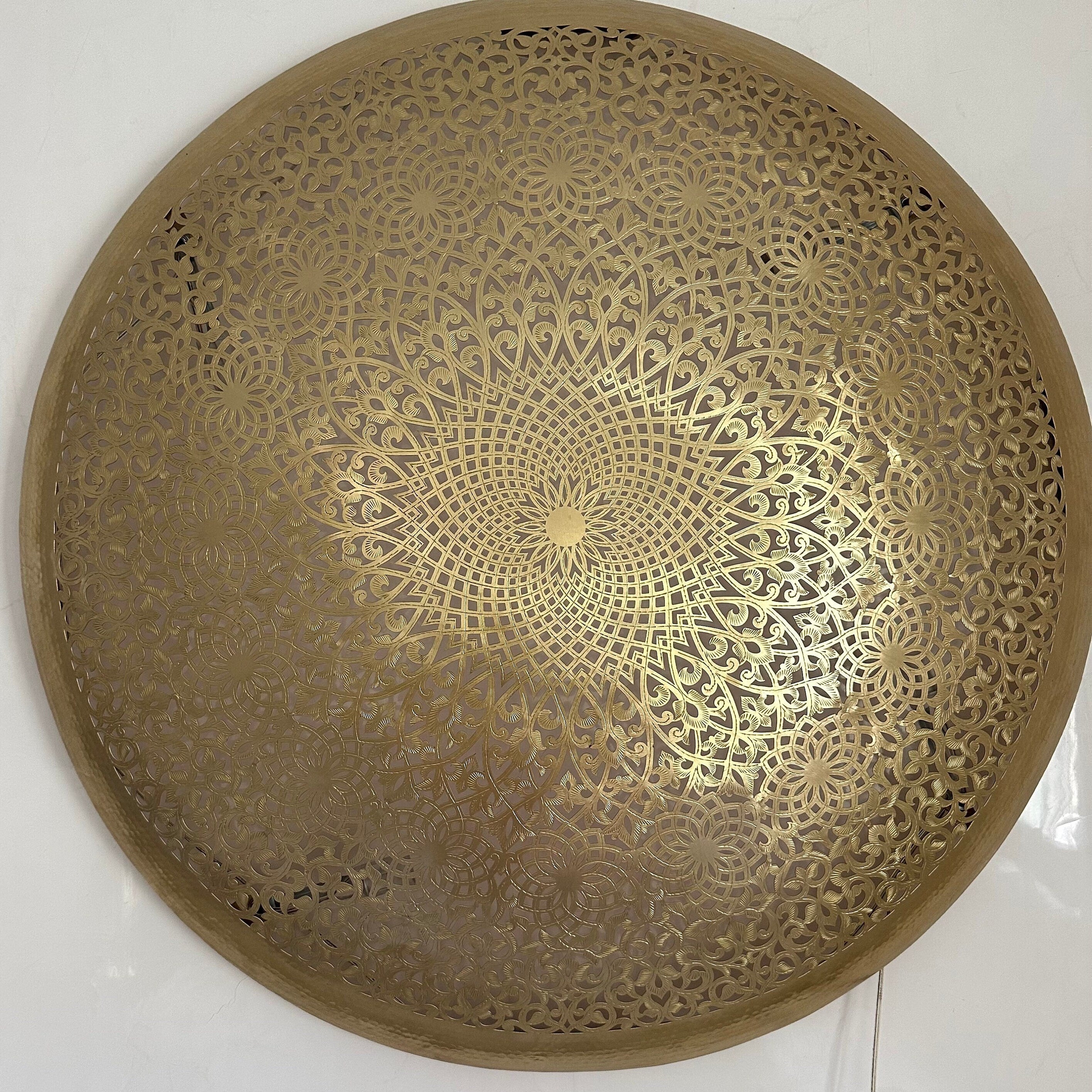 Handmade Moroccan Brass Wall Lamp | Copper Sconce