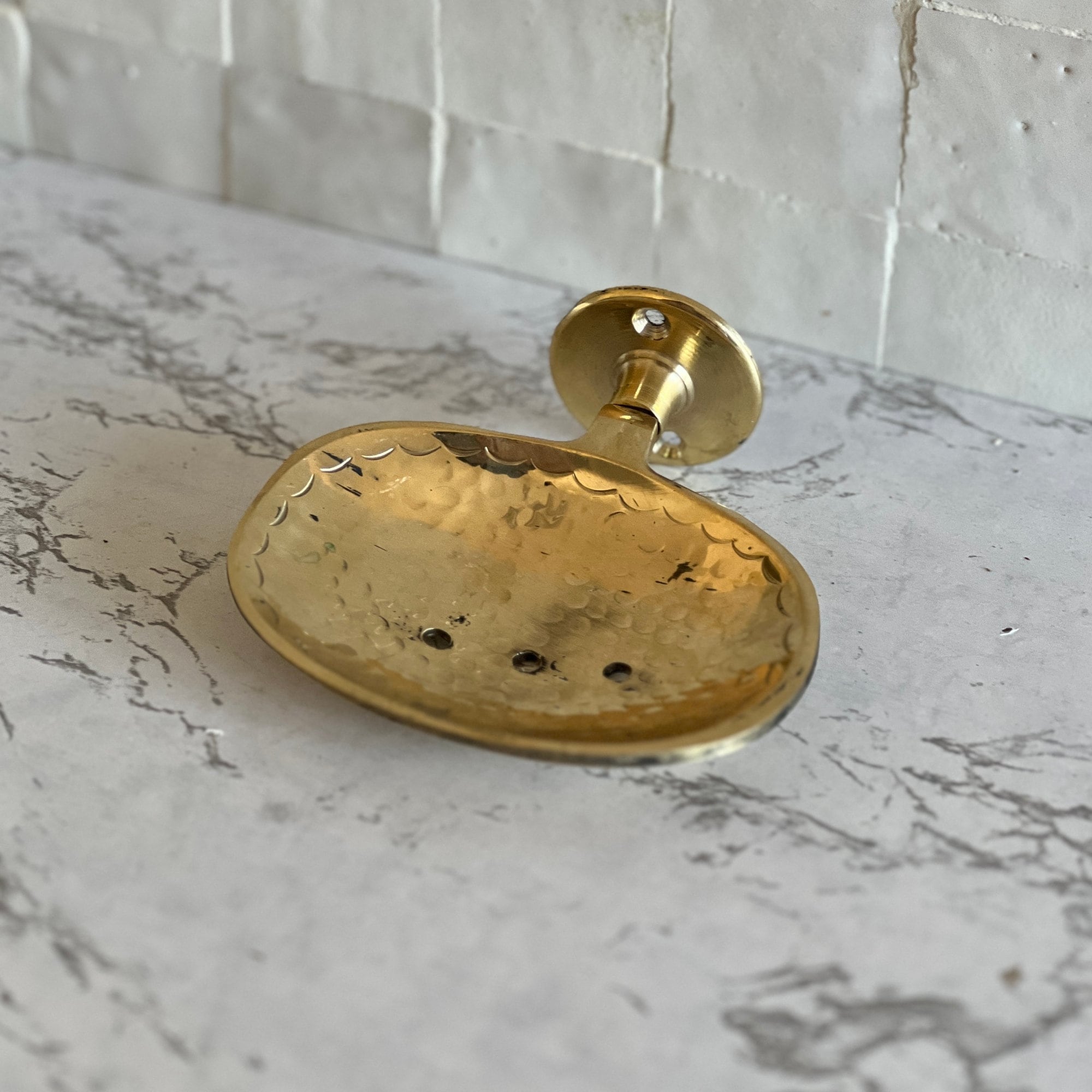 Handmade Brass Soap Holder – Vintage Wall Mount
