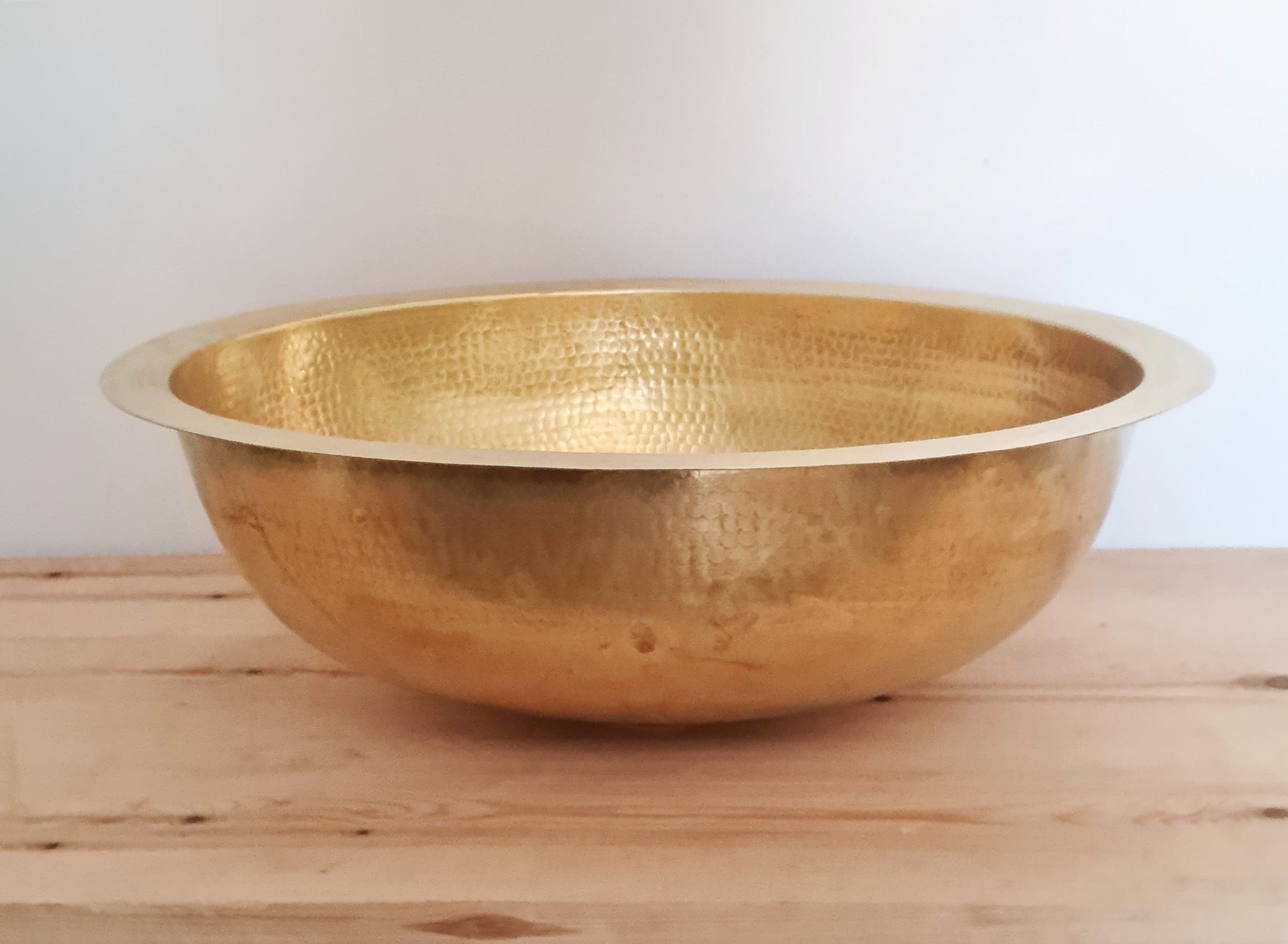 Custom Oval Brass Bathroom Sink