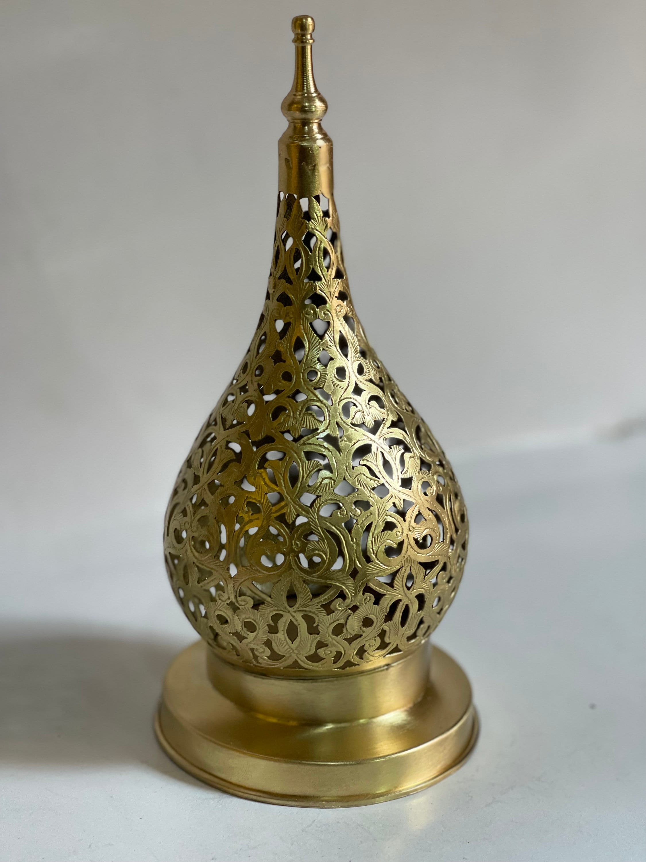 Handcrafted Moroccan Brass Candle Holder