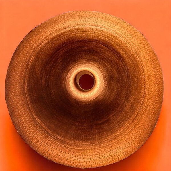 White Hammered Dome Copper Ceiling Light Shades