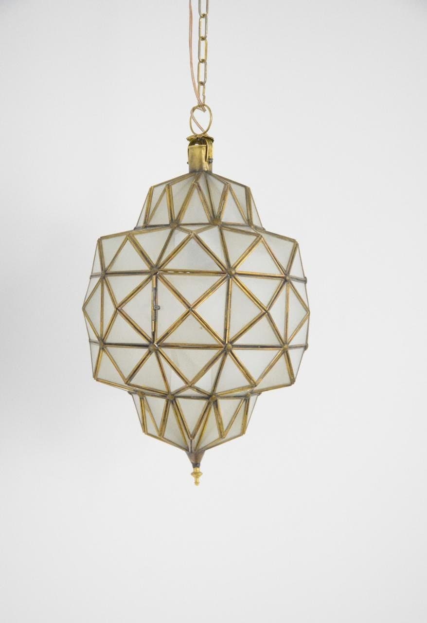Glass pendant light
