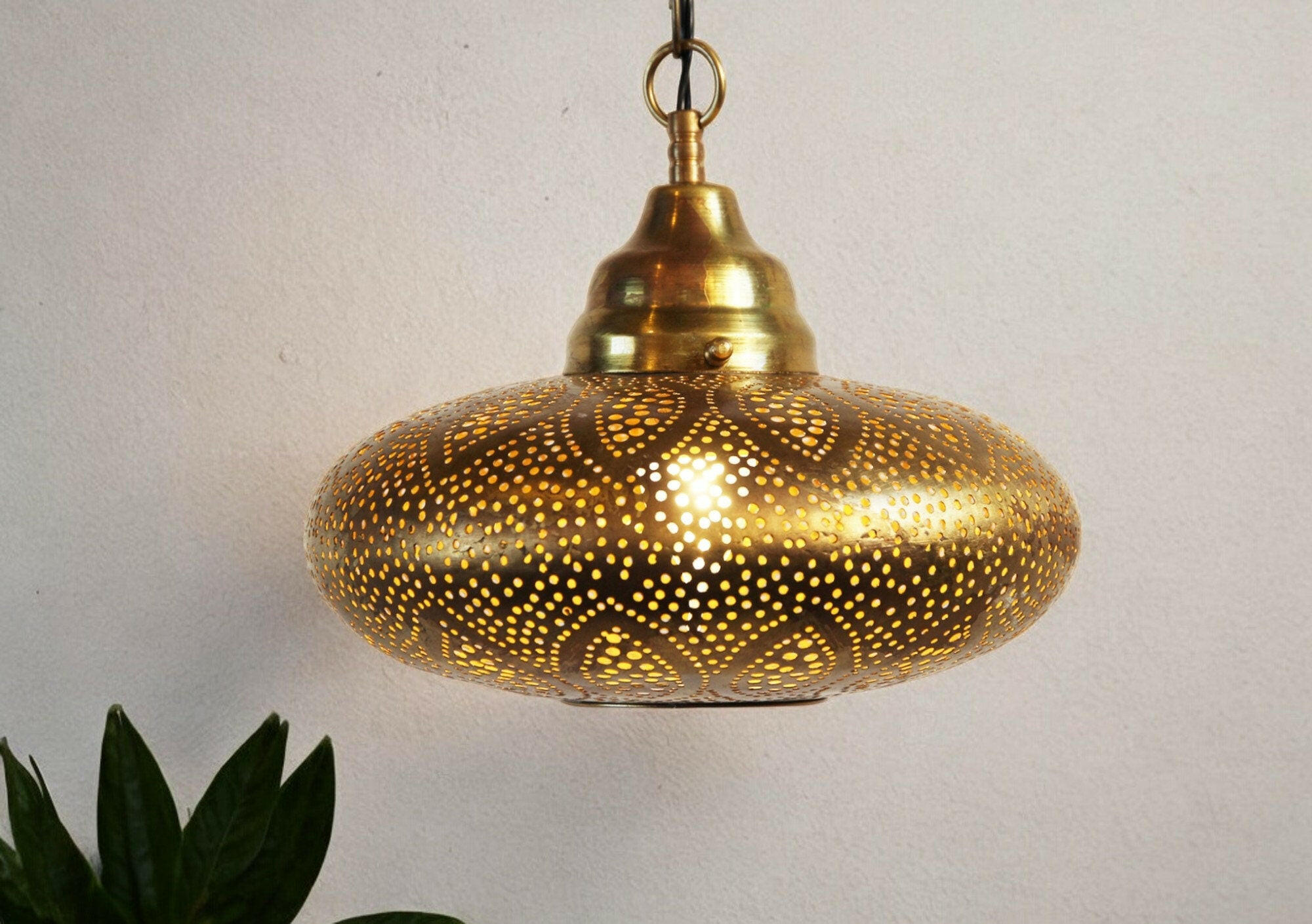 Moroccan Brass Ceiling Light