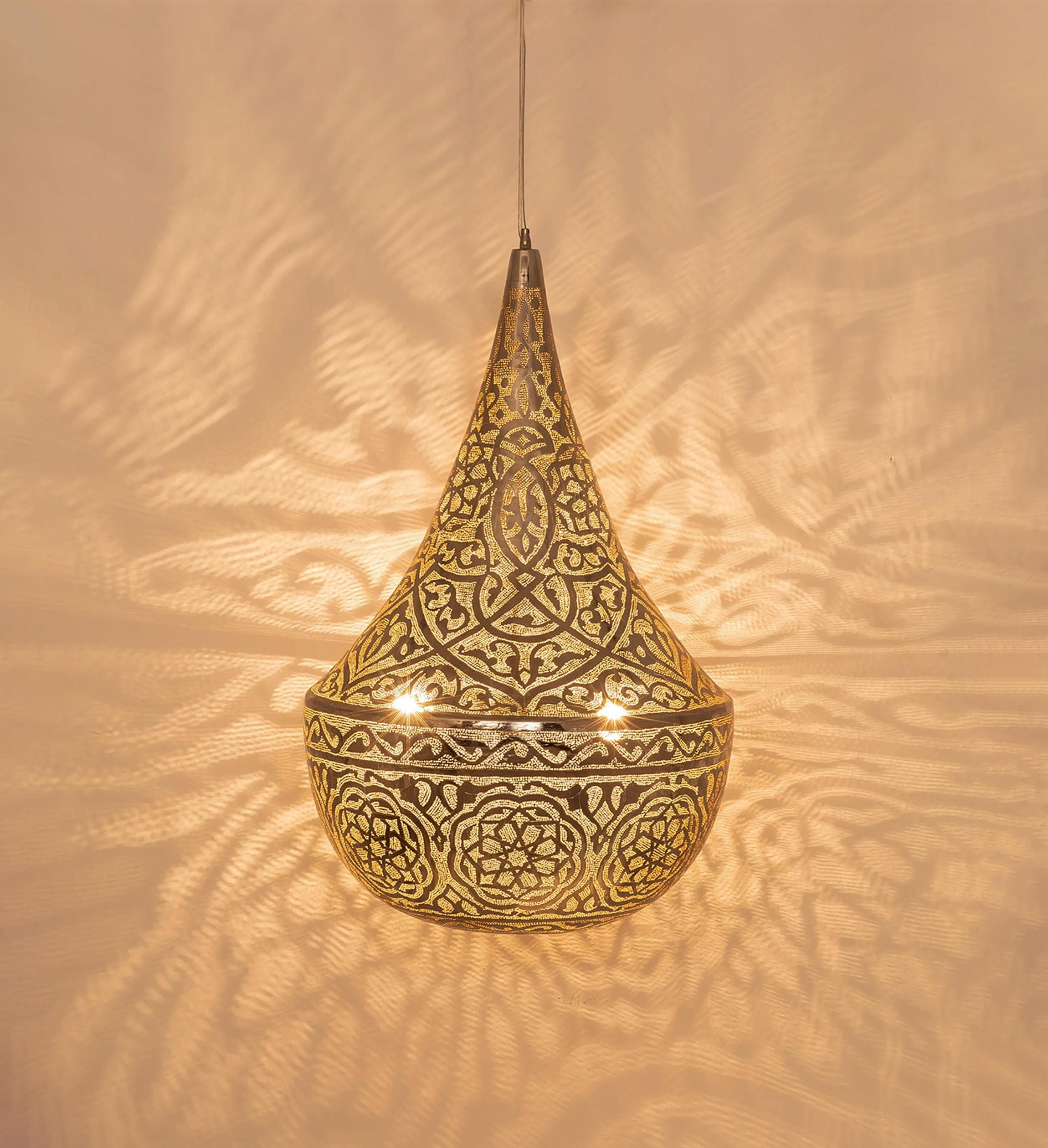 Handmade Moroccan Brass Pendant Light