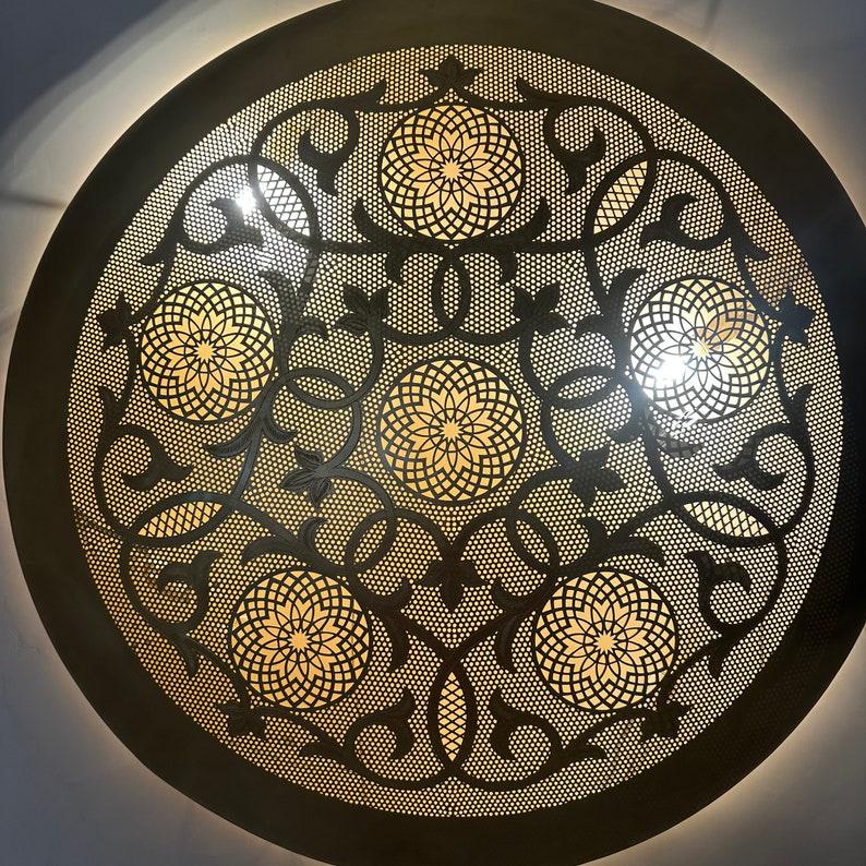 Handmade Brass Round Wall Lamp