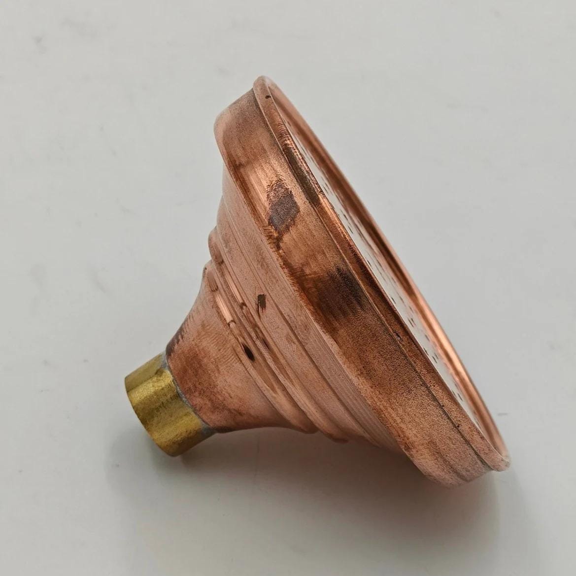 Unlacquered Solid Copper Shower Head