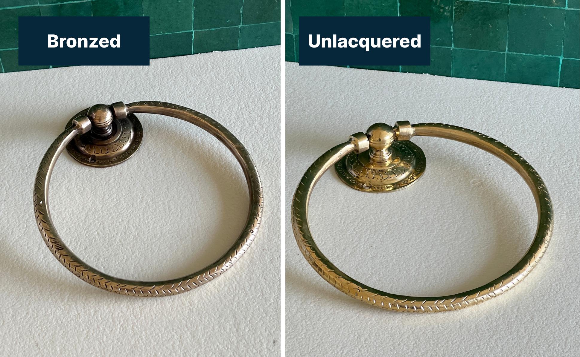 Unlacquered Brass Towel Ring