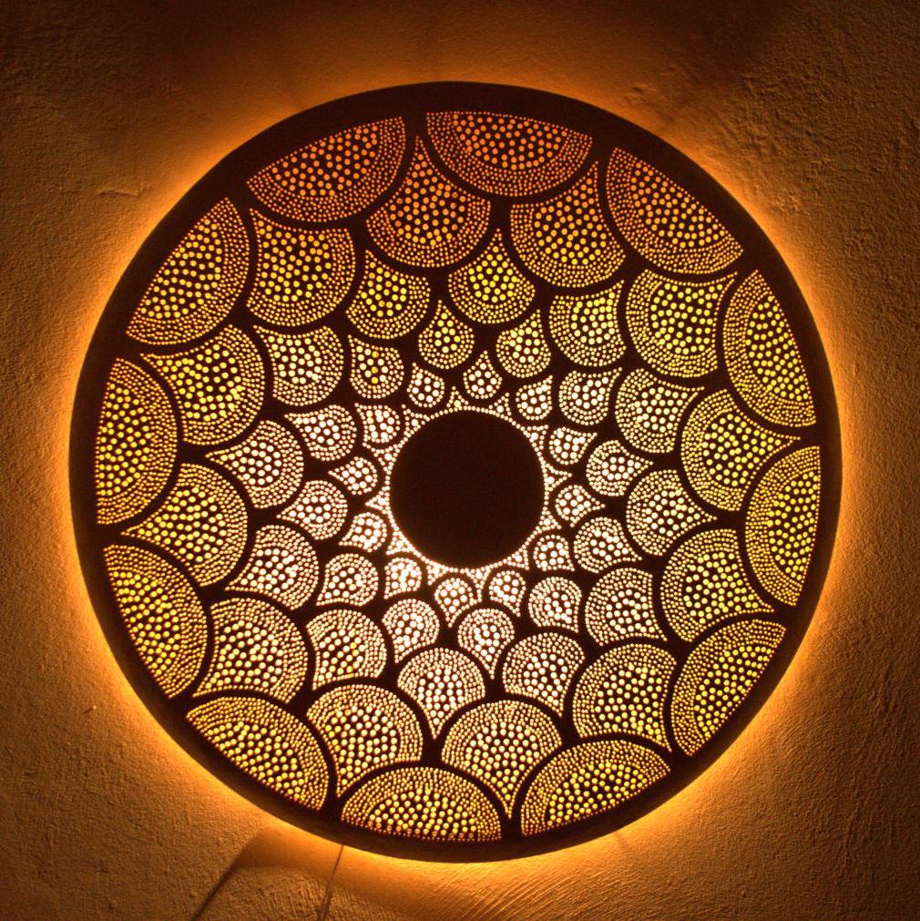 Moroccan Brass Wall Sconce – Handcrafted Oriental Light Fixture