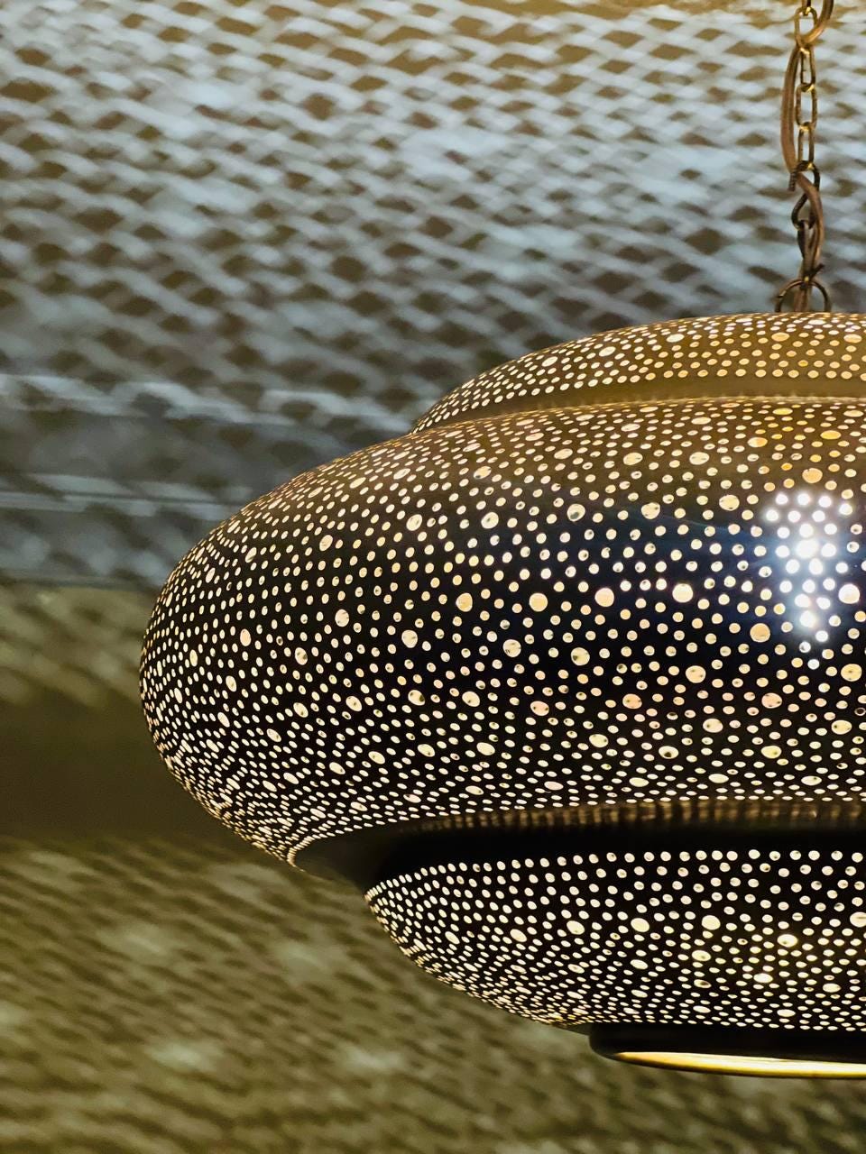 Moroccan Brass Pendant Light