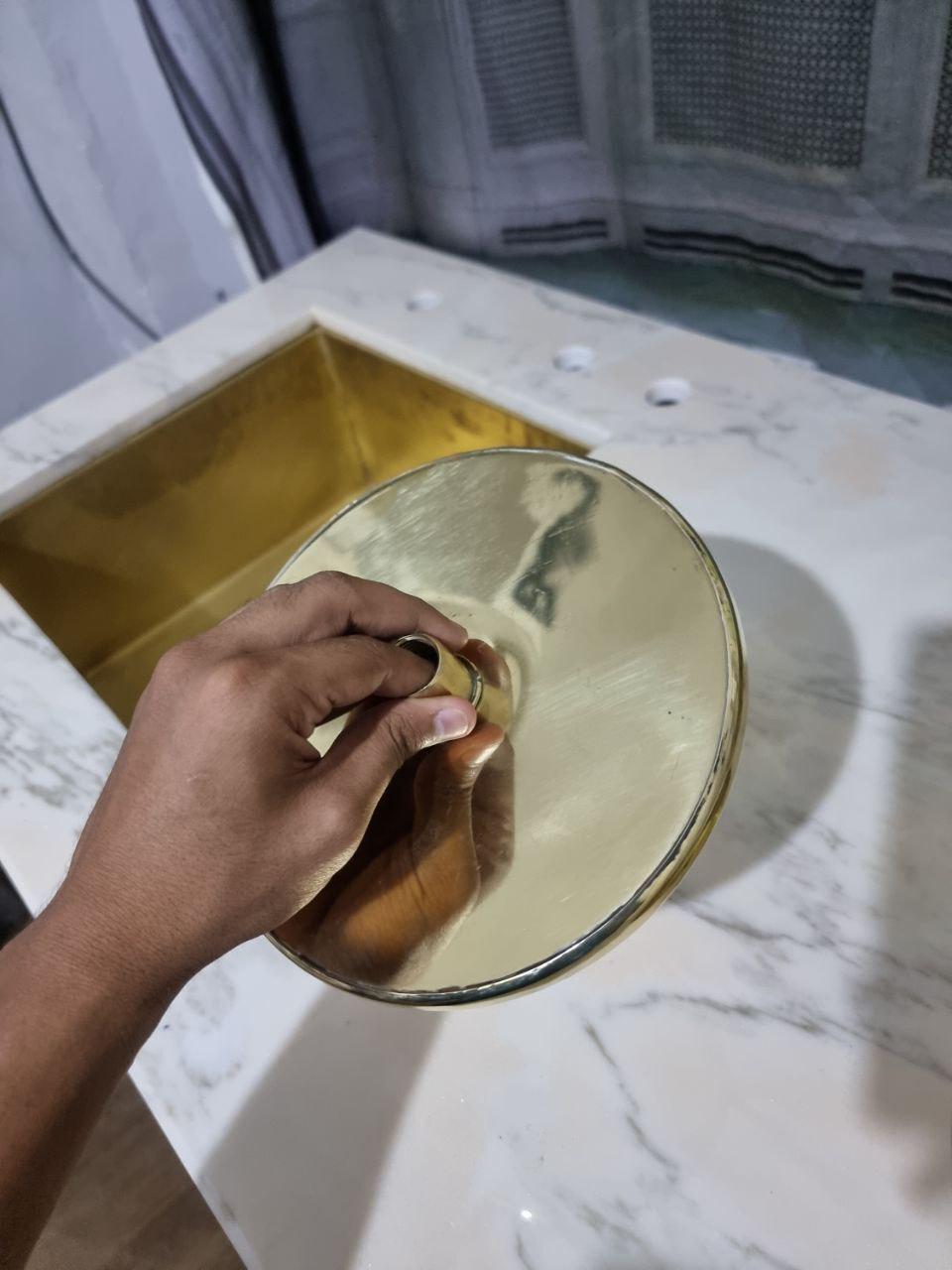 Handcrafted Brass Shower Head – Luxury Rainfall Fixture