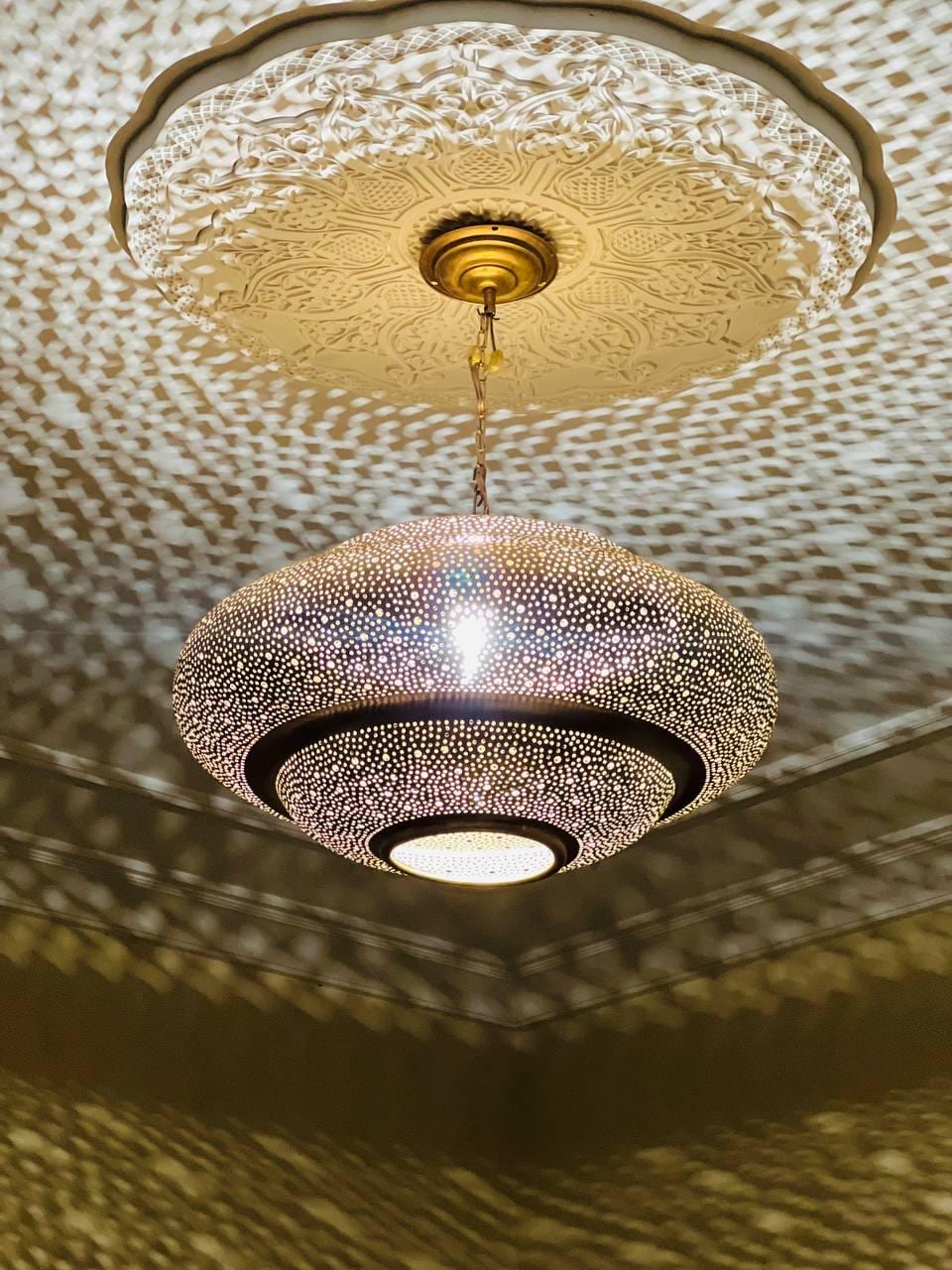 Moroccan Brass Pendant Light