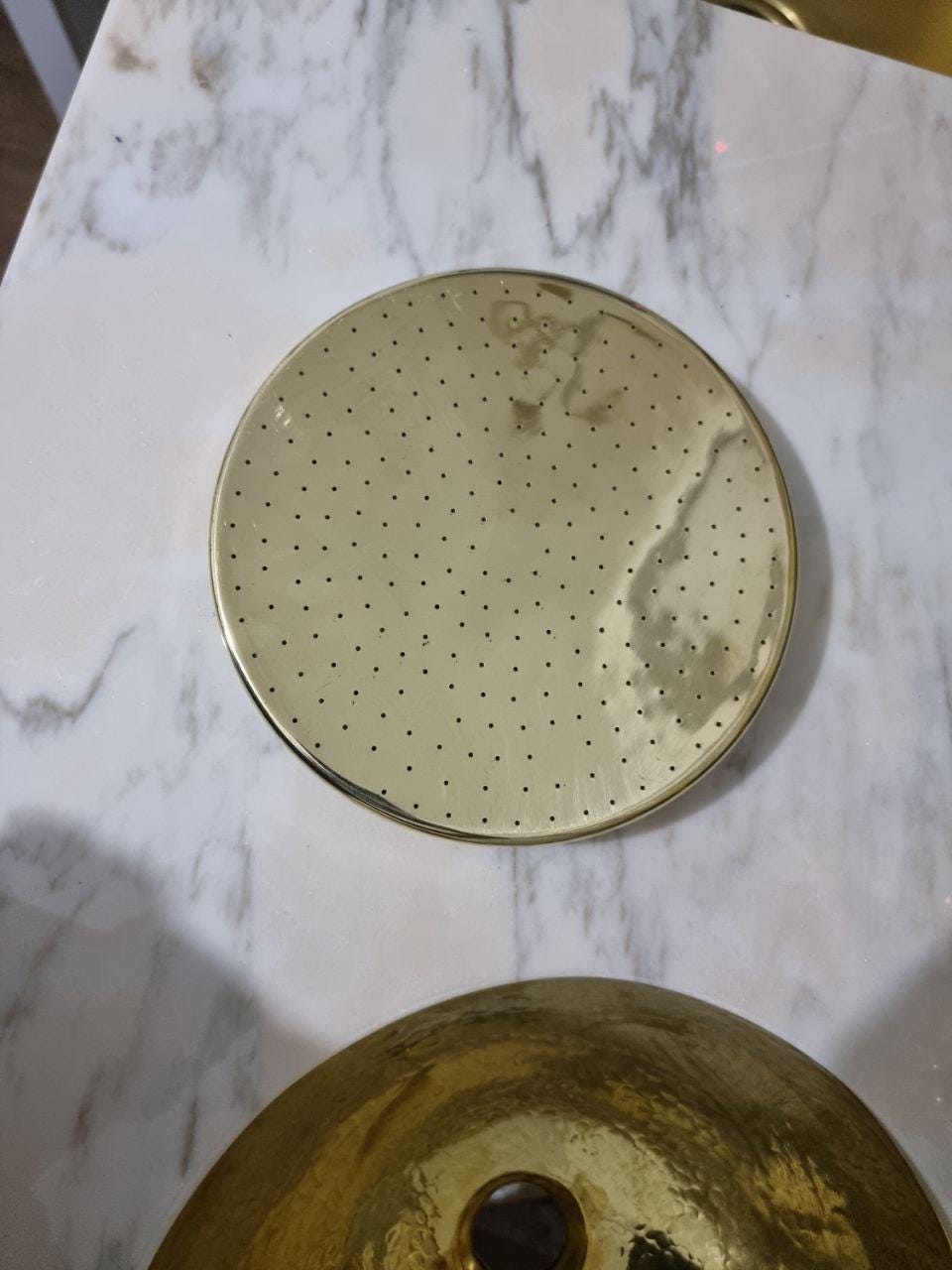 Handcrafted Brass Shower Head – Luxury Rainfall Fixture