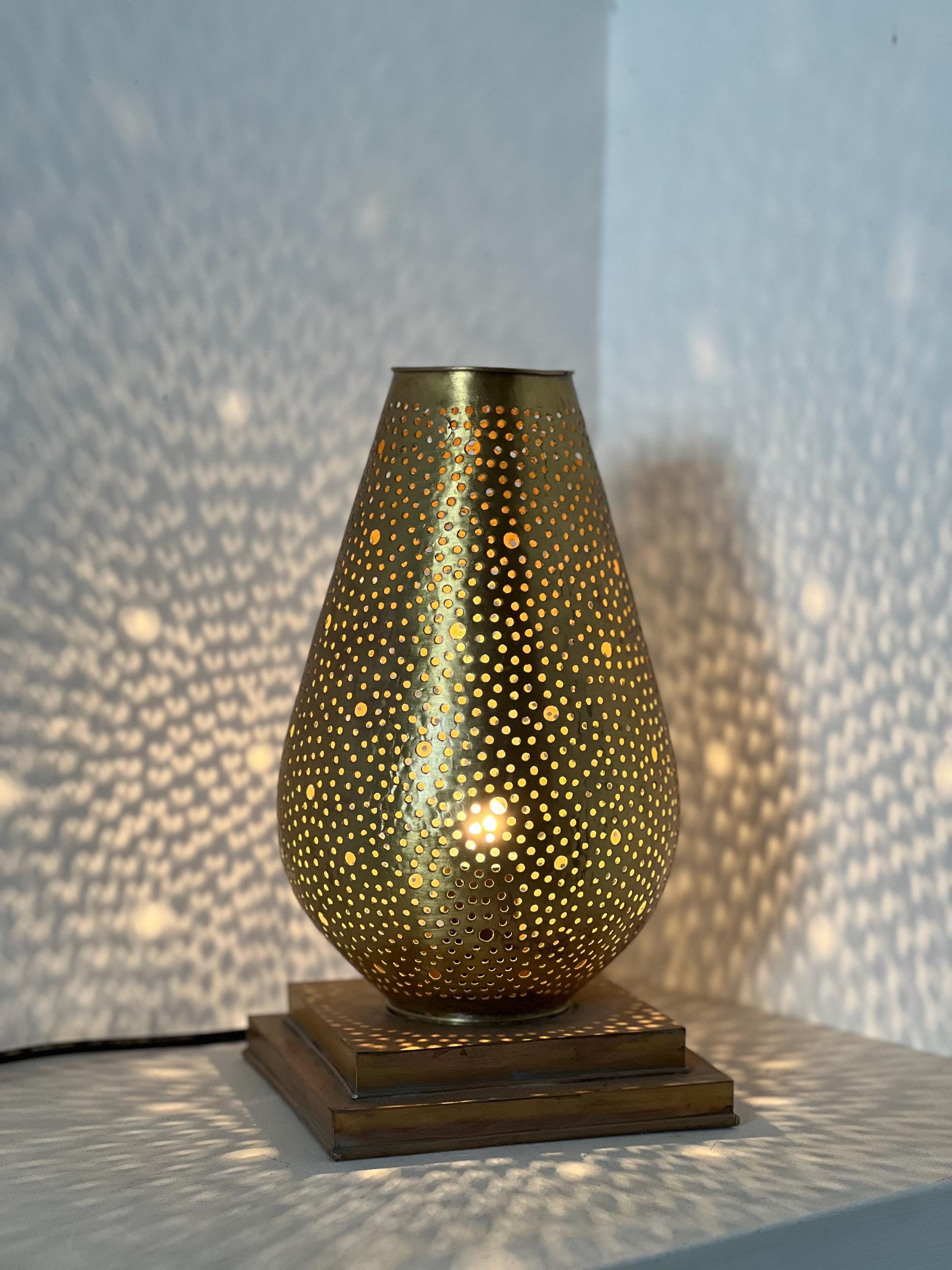Moroccan Handcrafted Brass Floor Lamp