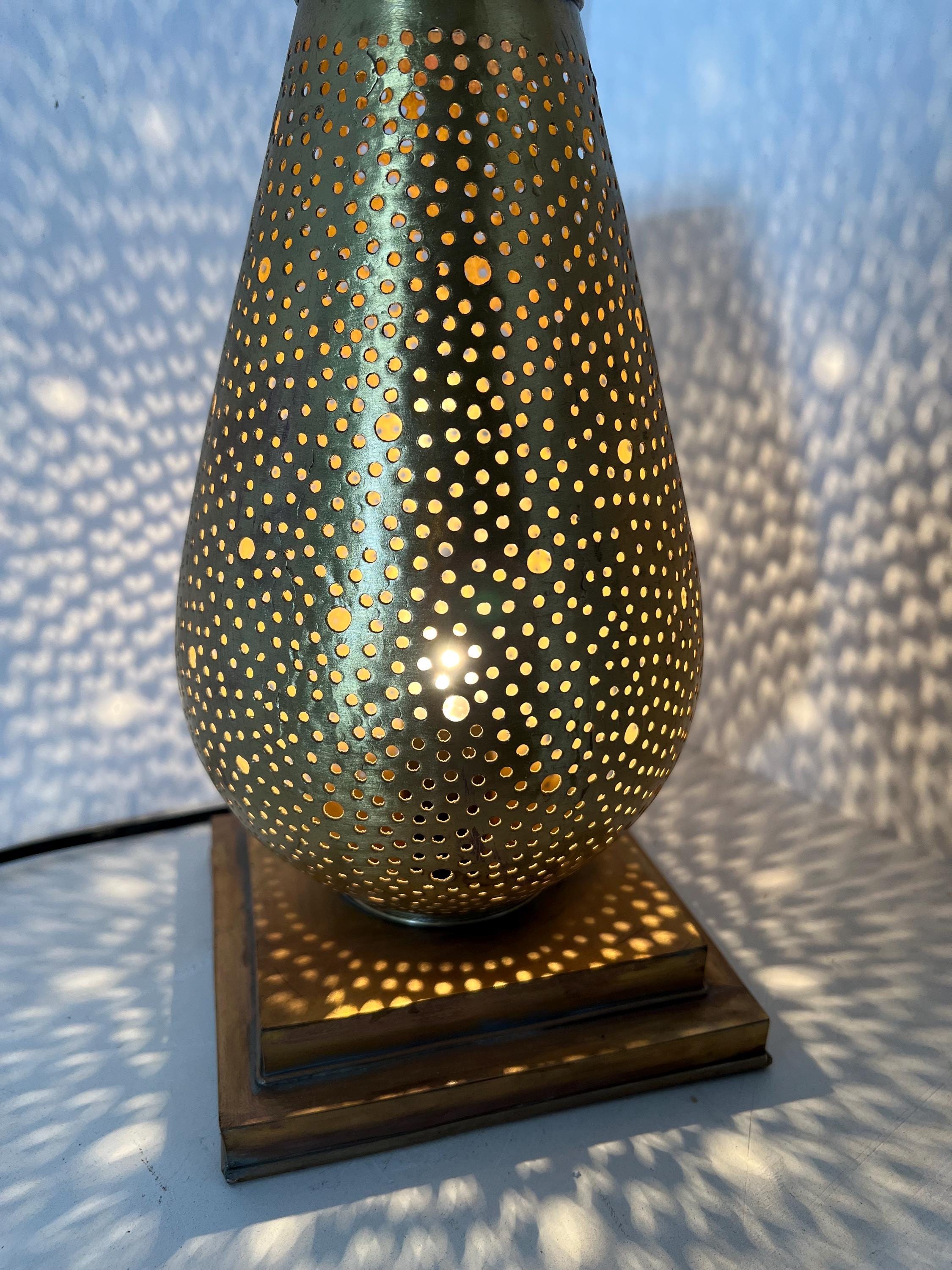 Moroccan Handcrafted Brass Floor Lamp