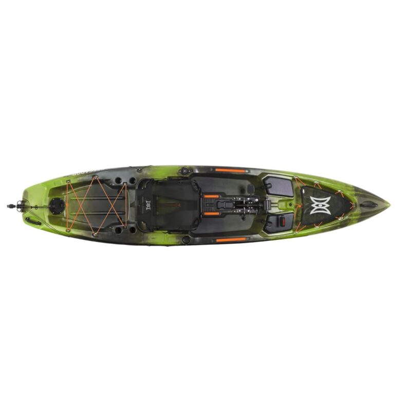 Perception Pescador Pilot 12 | Sit on Top Fishing Kayak with Pedal Drive | Adjustable Lawn Chair Seat and Tackle Storage Areas | 12' - Image 2