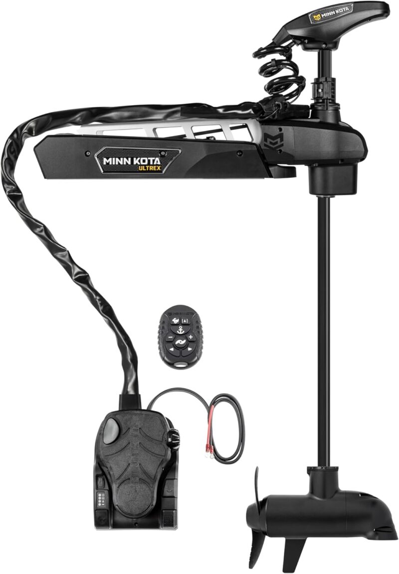 Minn Kota 1368900 Ultrex Quest Brushless Bow-Mount Trolling Motor with Dual Spectrum Chirp Sonar, Micro Remote, 90/115 Lb. Thrust, 45 in. Shaft, Freshwater