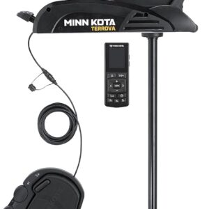Minn Kota 1358355 Terrova Bow-Mount Electric Trolling Motor with Spot-Lock, Dual Spectrum Chirp Sonar, Wireless Remote, 55 Lb. Thrust, 45 in. Shaft, Freshwater