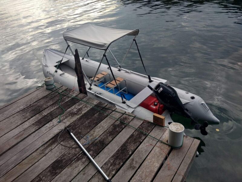 BRIS 15.4Ft Inflatable Kayak Fishing Tender 4 Person Kayaks Canoe Dinghy - Image 7