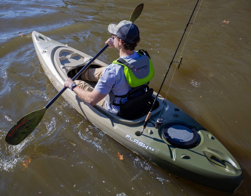 Perception Flash 9.5 | Sit Inside Kayak | Rod Holders and Rear Storage | 9' 6" - Image 10